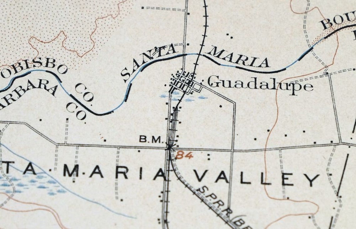 1905 Guadalupe California Historical Rare Antique Original Etsy UK