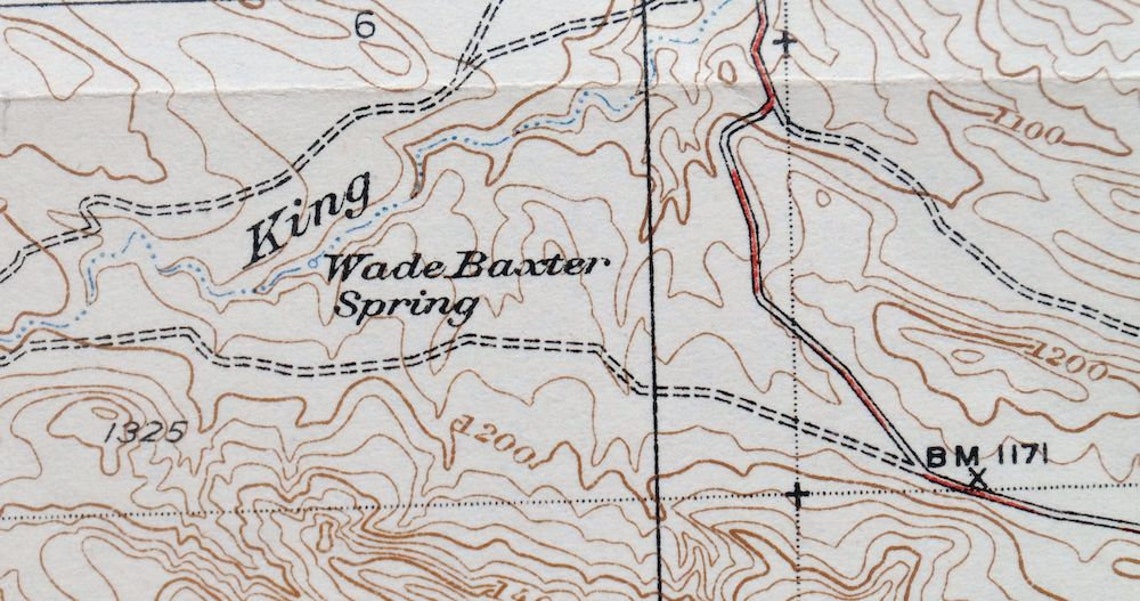 1937 Reef Ridge Avenal Canyon Kreyenhagen Hills California Vintage