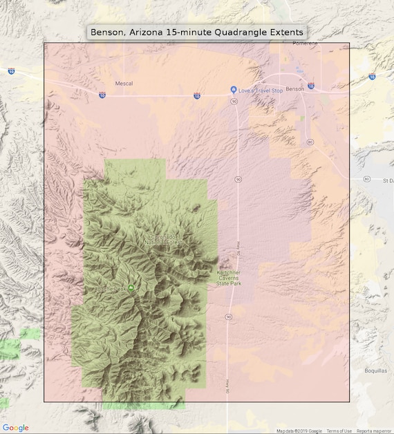 Map Of Benson Az