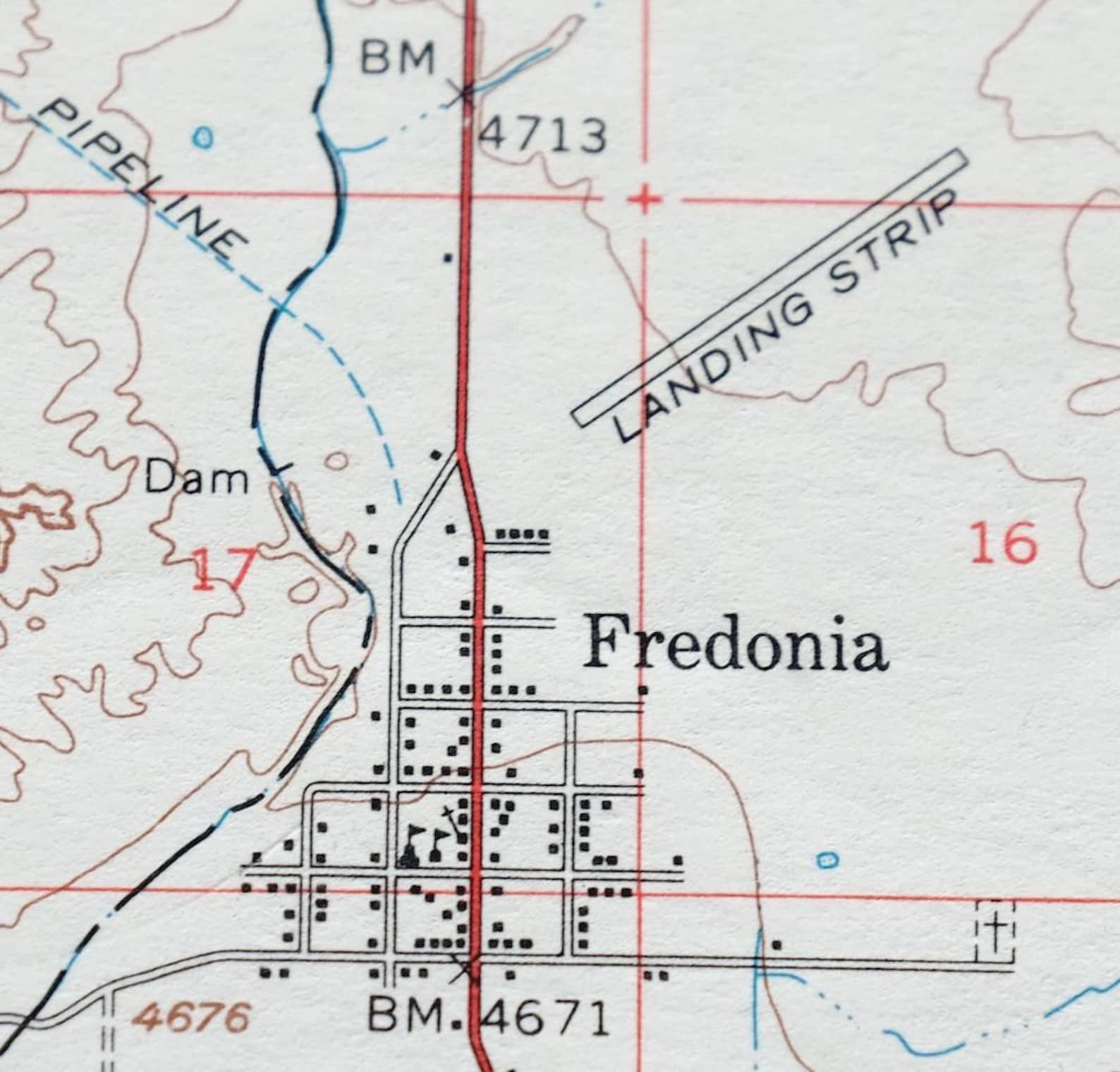 Fredonia Arizona Vintage Original USGS Topo Map 1954 Kaibab Etsy