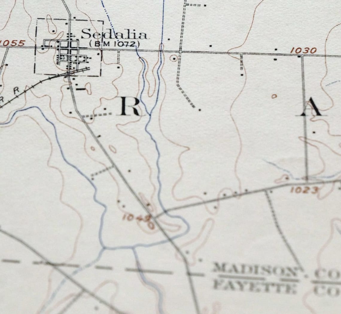 Mount Sterling Ohio Vintage Original USGS Topographic Map 1906 Etsy