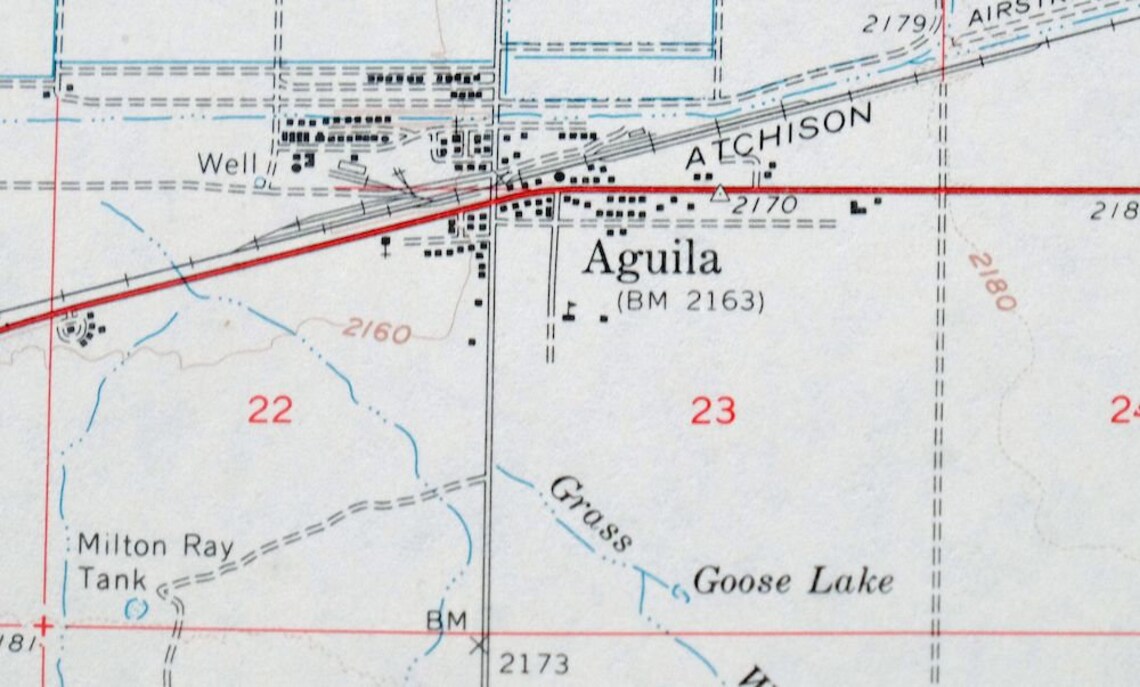 Aguila Forepaugh Harquahala Mountains Arizona Vintage Original Etsy