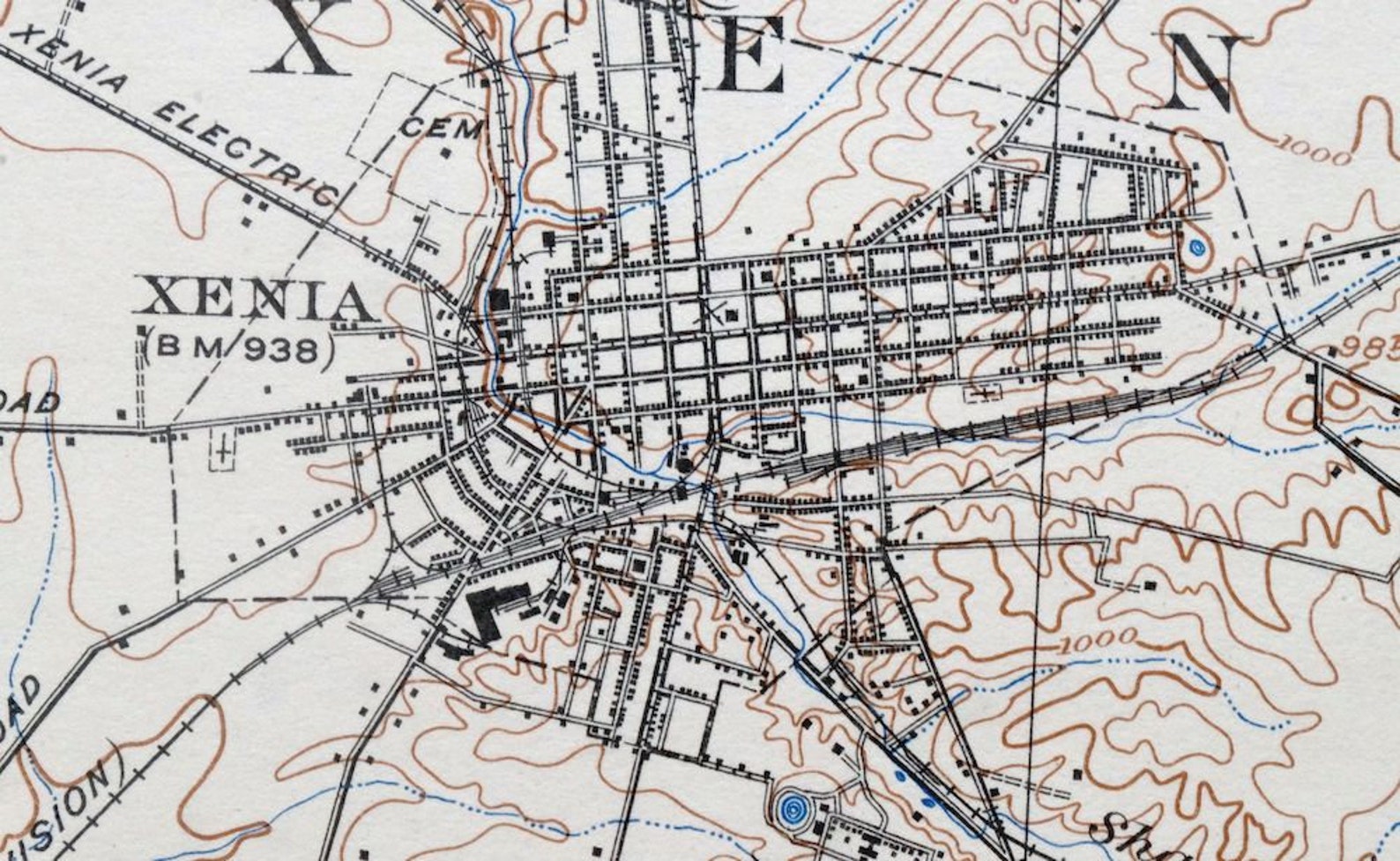 Xenia Port William Cedarville Ohio Vintage Original USGS Topo Etsy