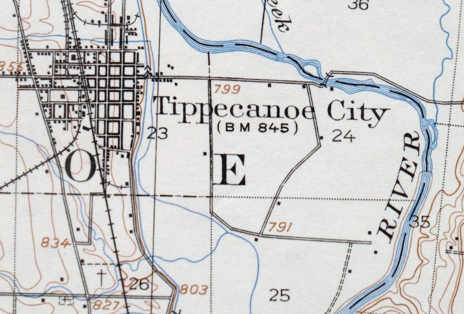Dayton Tipp City Vandalia Ohio Vintage Original USGS Topo Map Etsy