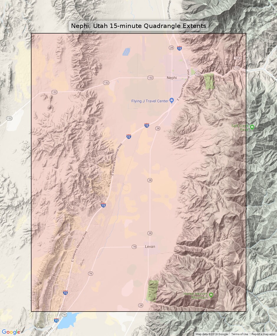 Nephi Utah Vintage Original USGS Topo Map 1951 Levan 15minute Etsy.de