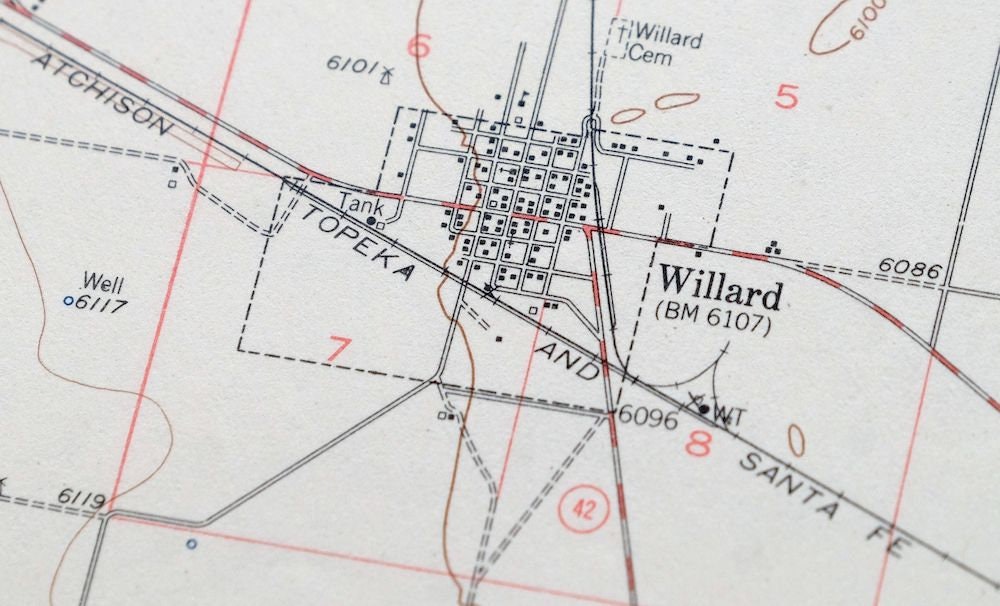 Mountainair New Mexico Vintage Original USGS Topo Map 1956 Etsy.de