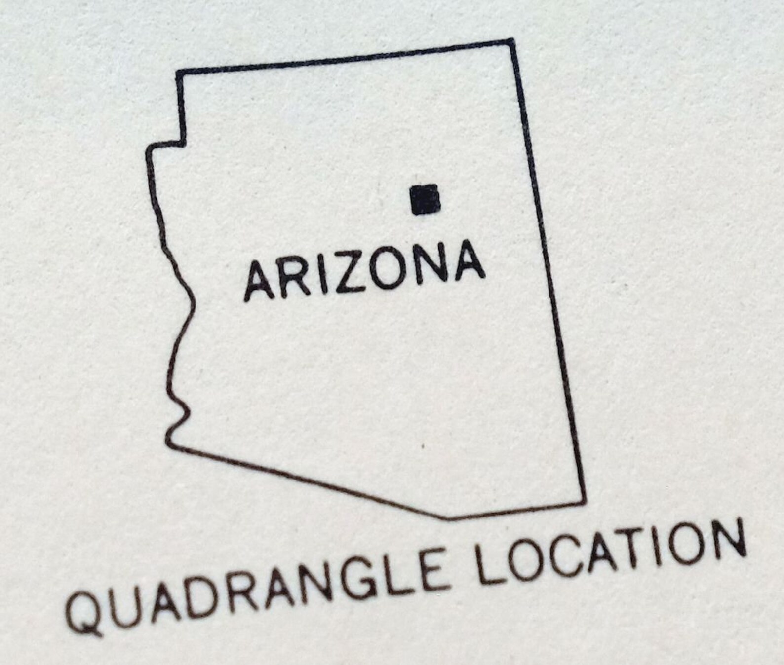 Winslow Arizona Vintage Original USGS Topo Map 1954 15minute