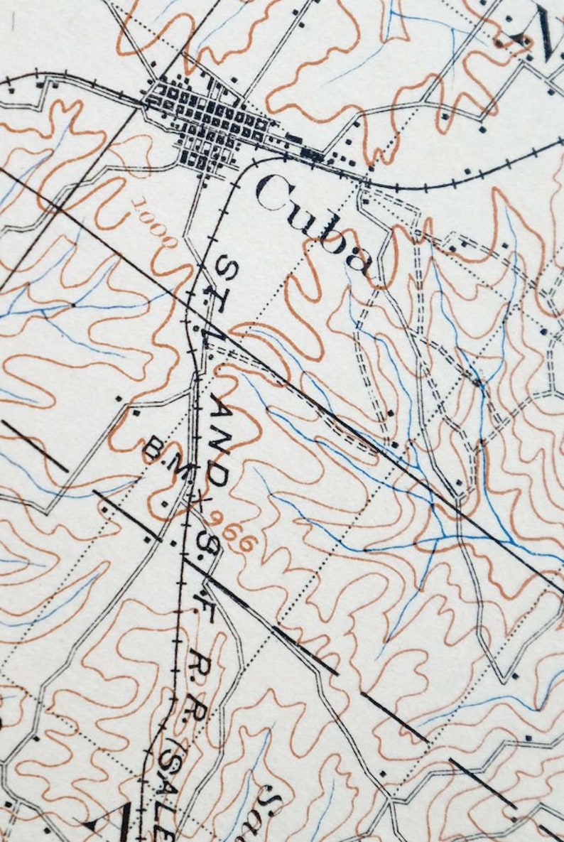 Sullivan Missouri Historical Antique Original USGS Topo Map Etsy