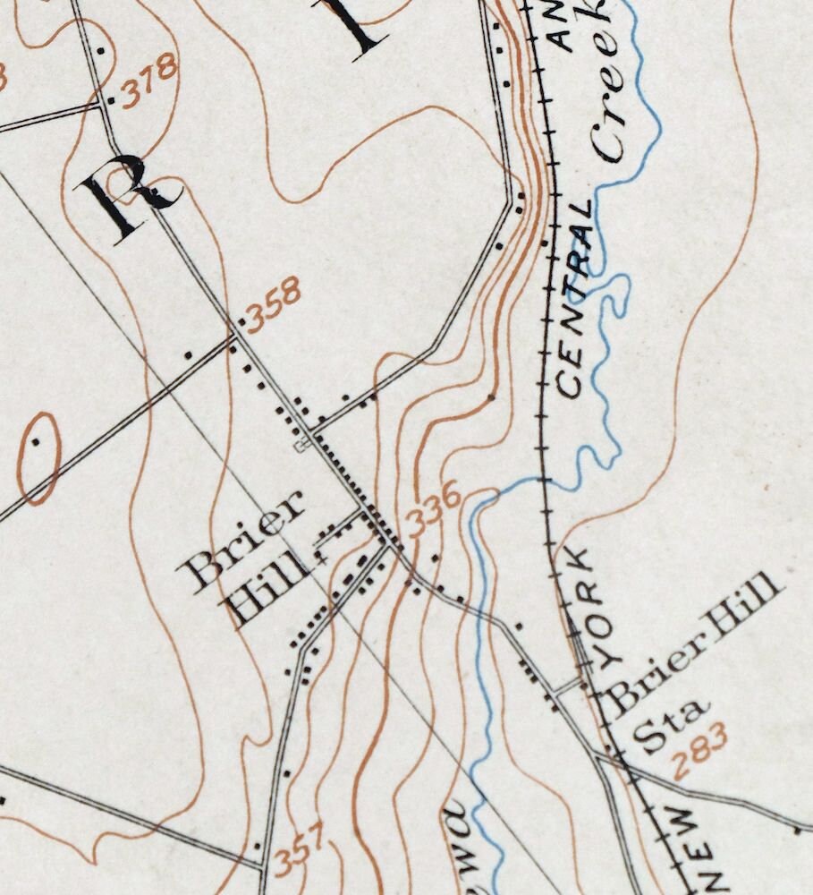 1906 Brier Hill New York Historical Rare Antique Original USGS Etsy