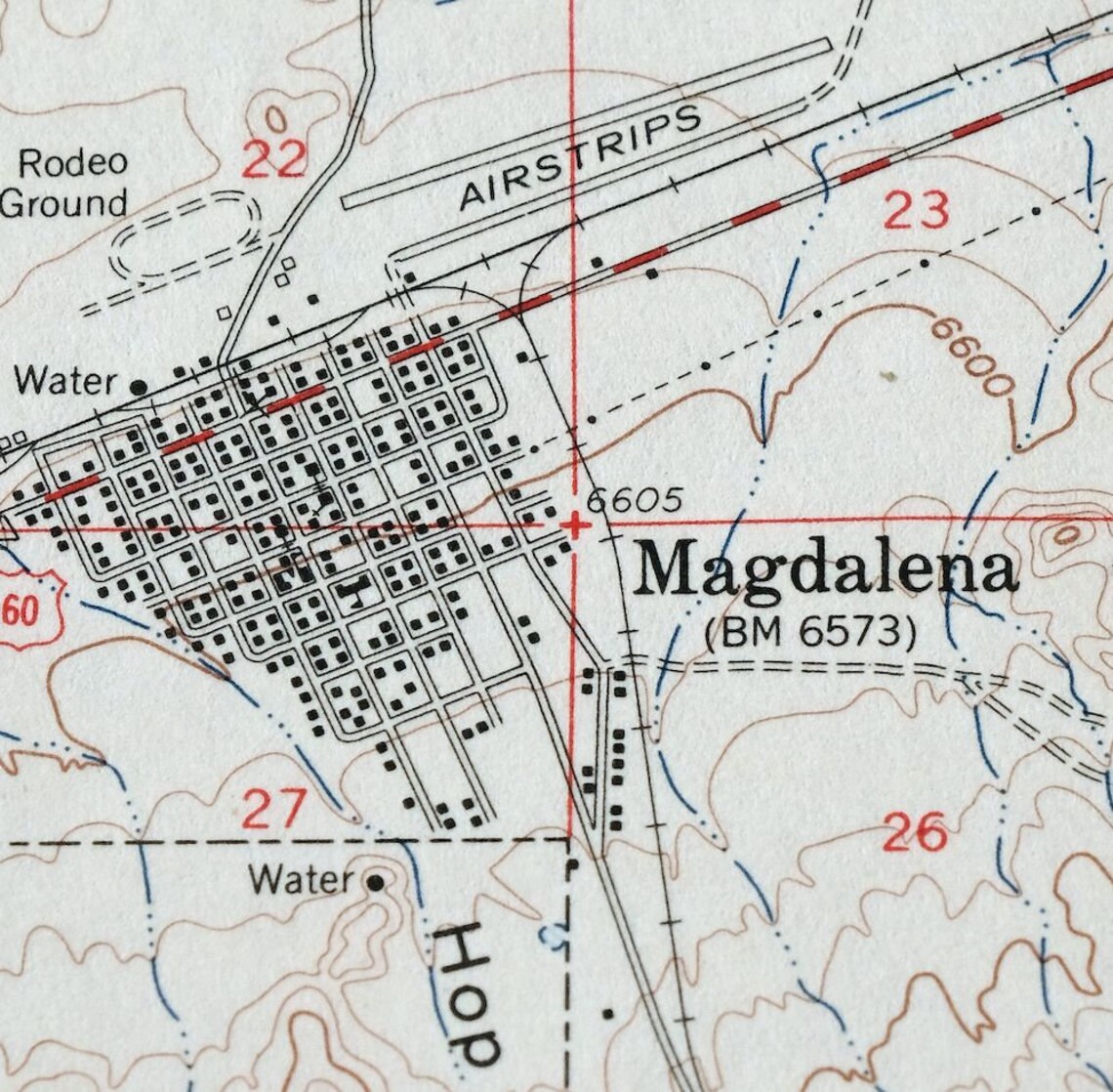 Magdalena New Mexico Vintage Original USGS Topo Map 1959 Etsy