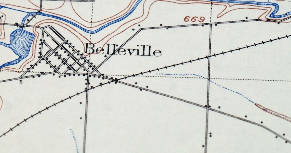 Romulus Michigan Vintage Original USGS Topographic Map 1906 Etsy