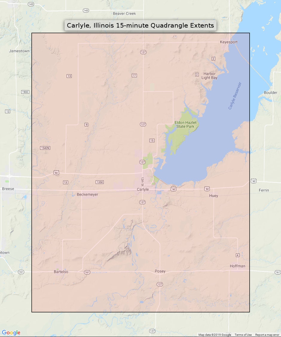 1910 Carlyle Illinois Historical Rare Antique Original USGS Topo Map