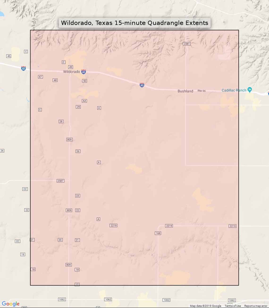 Wildorado Texas Vintage Original USGS Topo Map 1962 15minute Etsy
