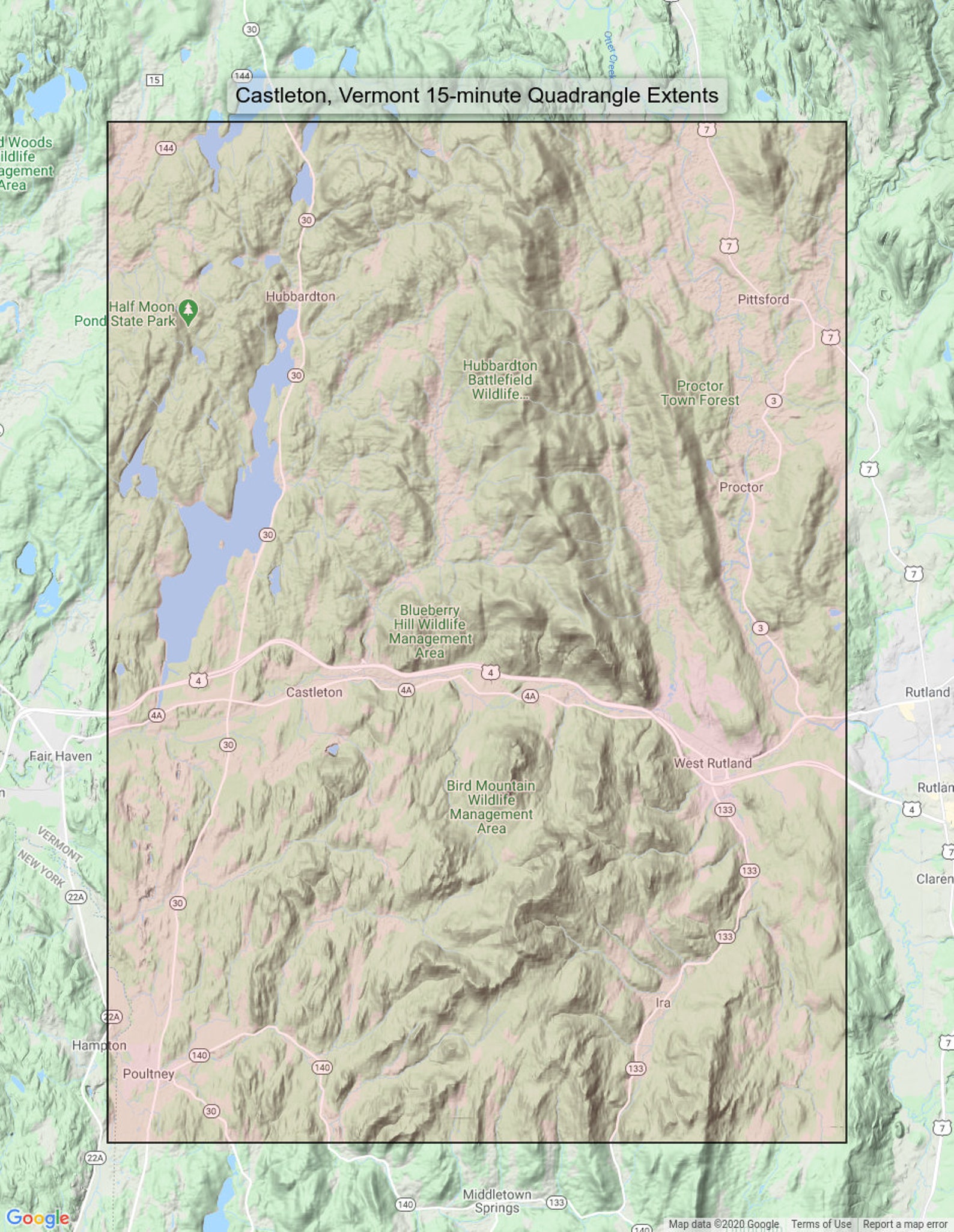 Castleton Vermont New York Historical Antique Original USGS Etsy