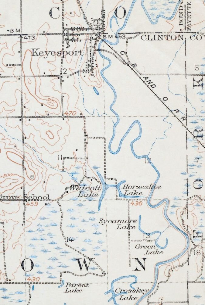 1910 Carlyle Illinois Historical Rare Antique Original USGS Topo Map