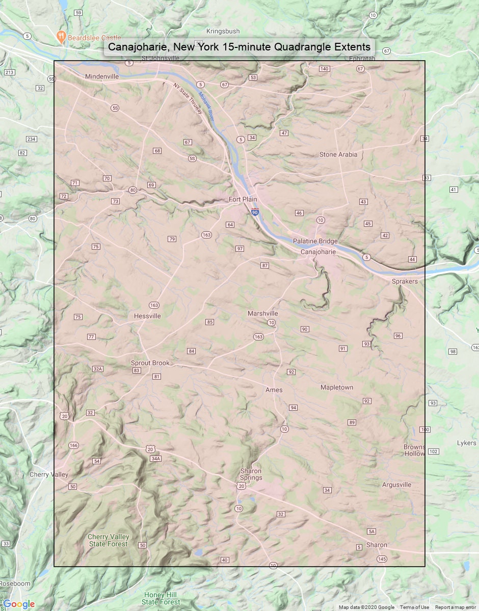 Canajoharie New York Historical Rare Antique Original USGS Etsy