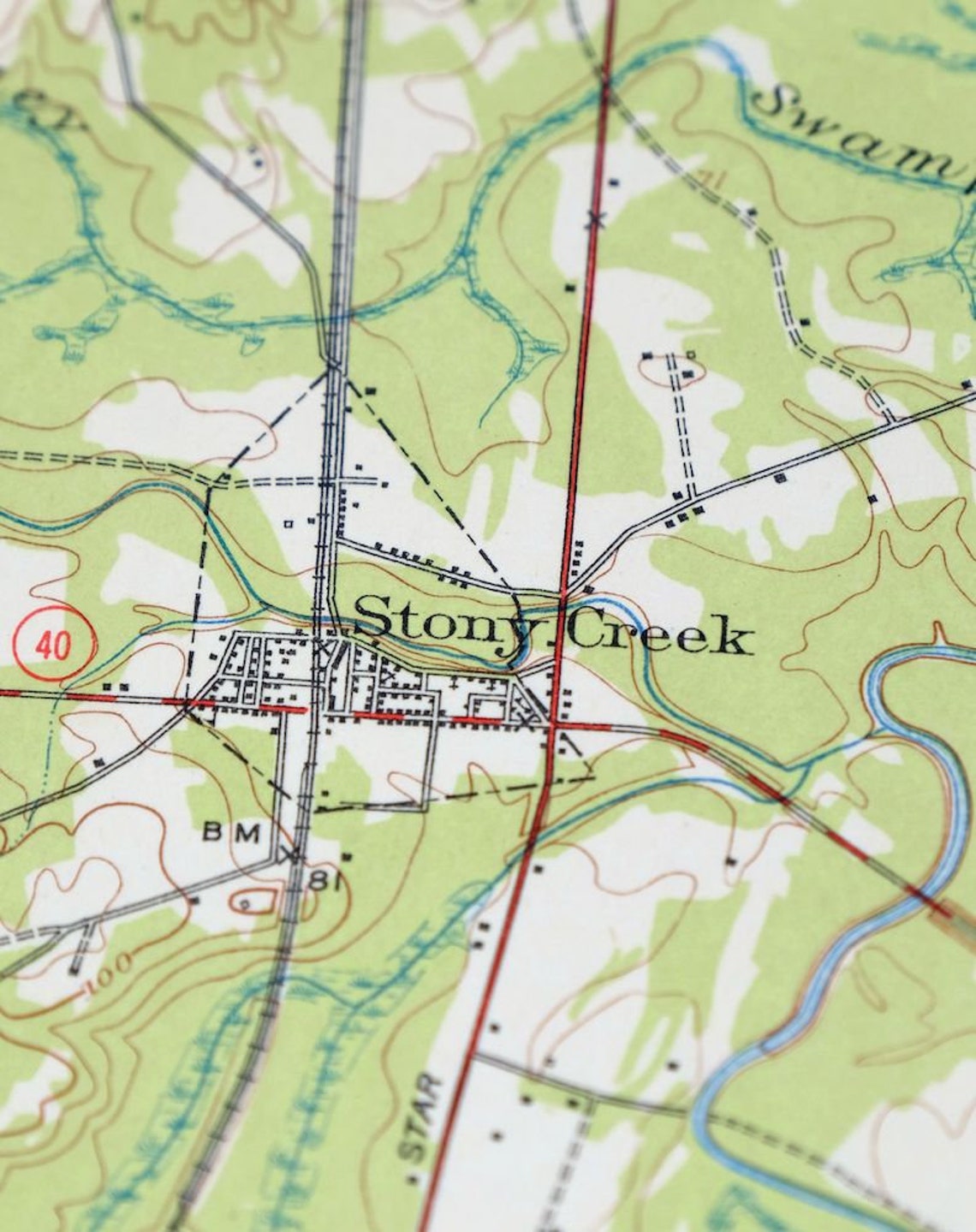 1951 Jarratt Virginia Vintage Original USGS Army Corp of Etsy