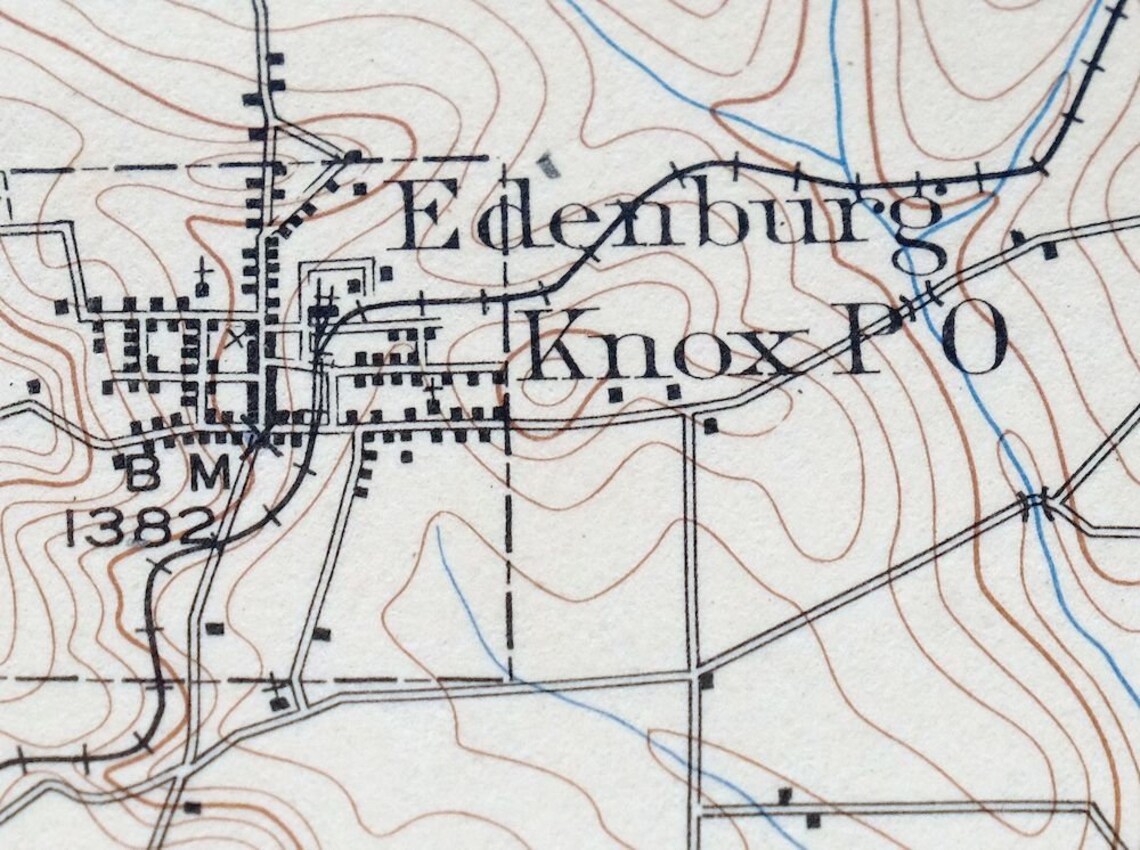 Foxburg Pennsylvania Vintage Original USGS Topo Map 1907 Knox Etsy