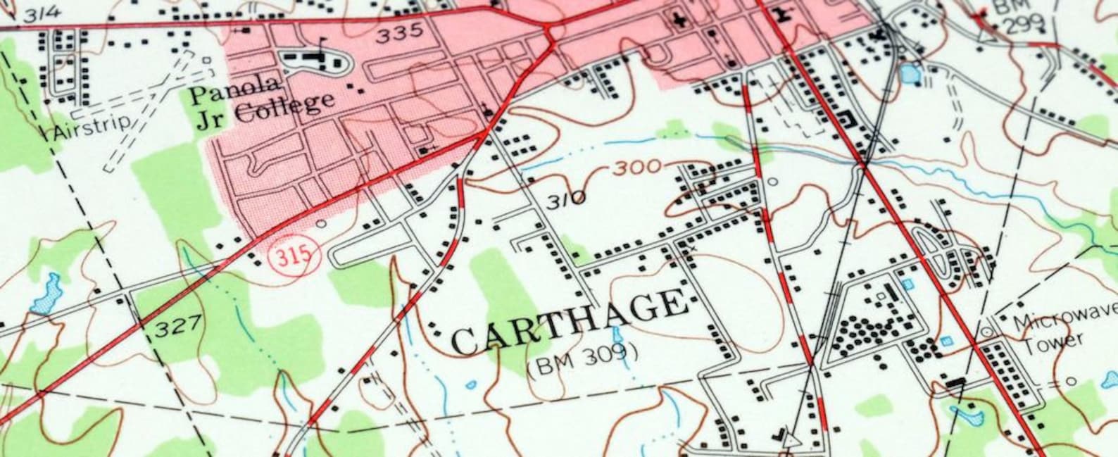 Carthage Texas Vintage Original USGS Topo Map 1958 Beckville Etsy