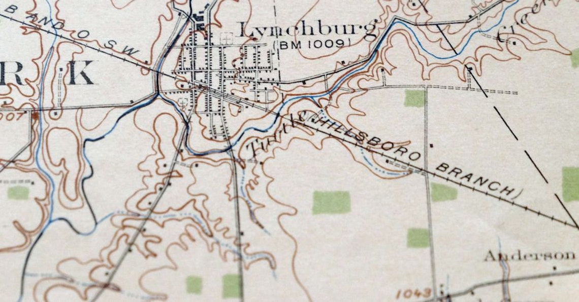 1917 Sardinia Ohio Historical Antique Original USGS Topo Map Etsy 日本