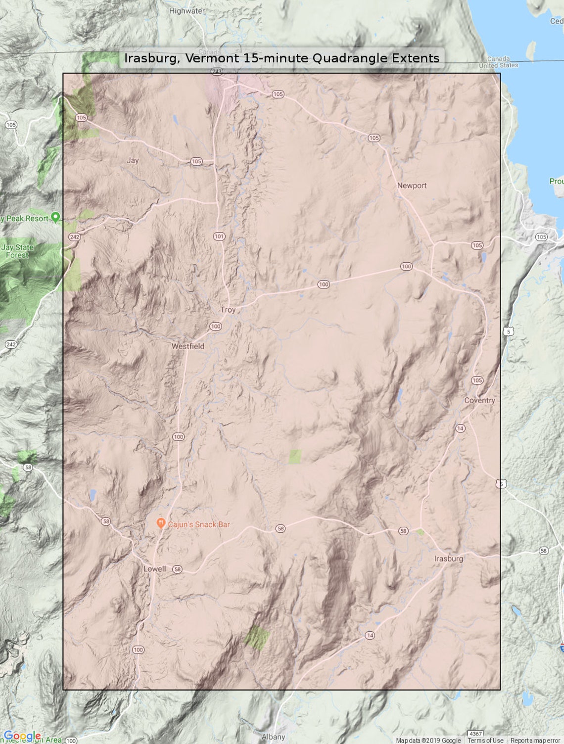 Irasburg Vermont Vintage Original USGS Topographic Map 1953 Etsy