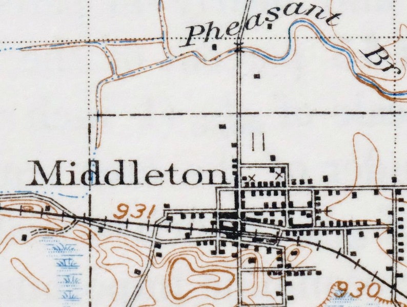 Cross Plains Wisconsin Vintage Original USGS Topo Map 1909 Etsy