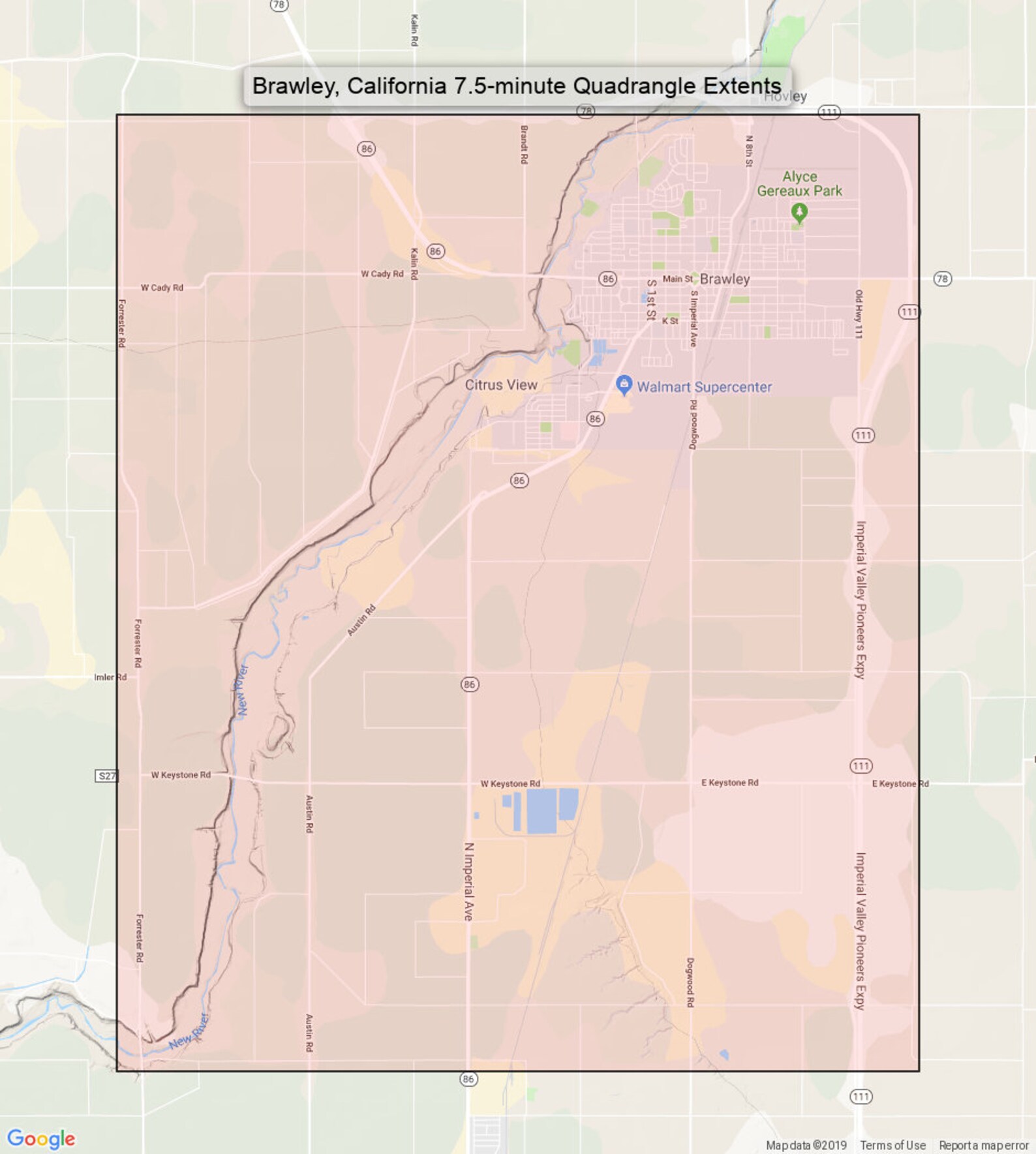 Brawley California Vintage Original USGS Topo Map 1979 Etsy