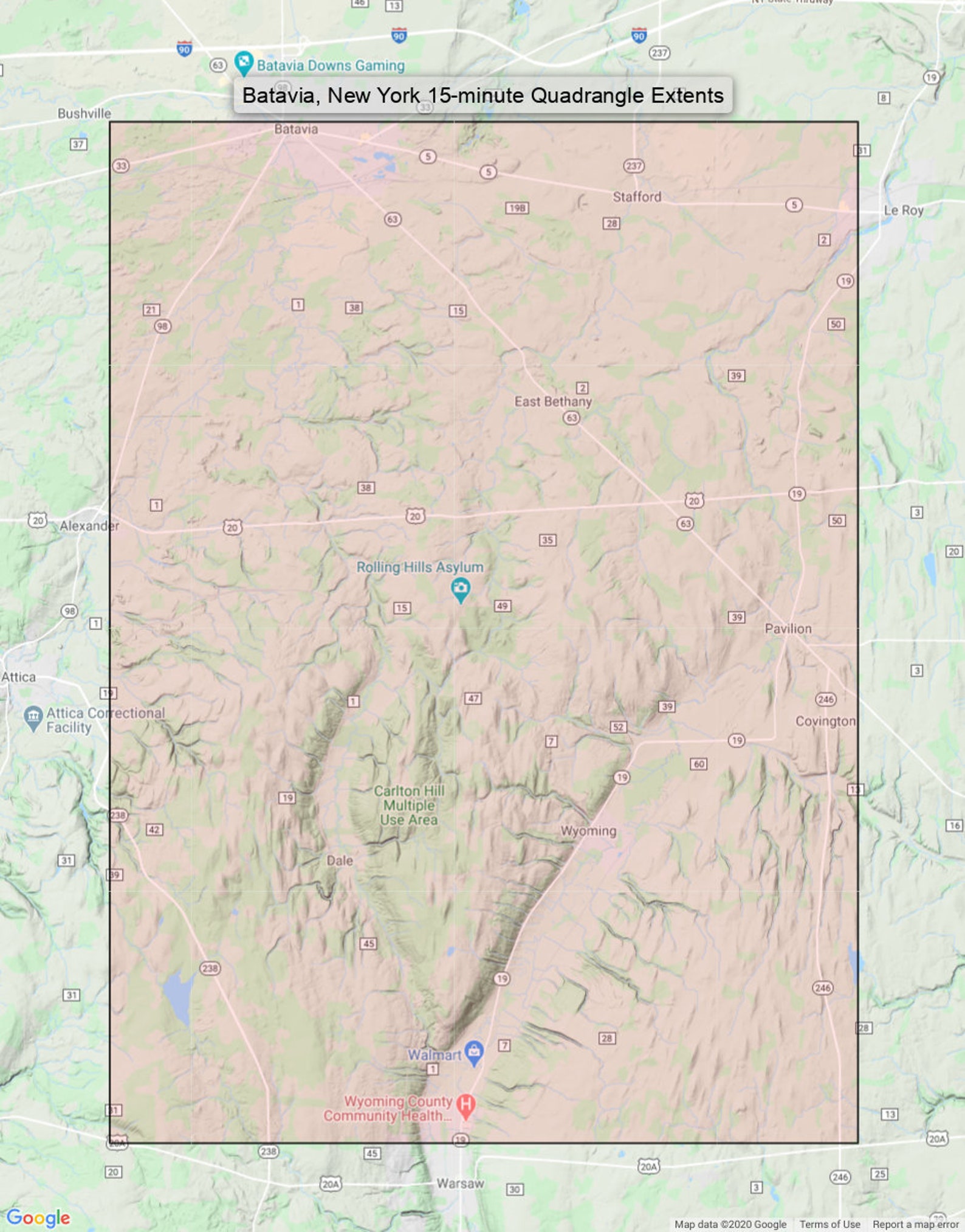 1904 Batavia New York Historical Rare Antique Original USGS Etsy