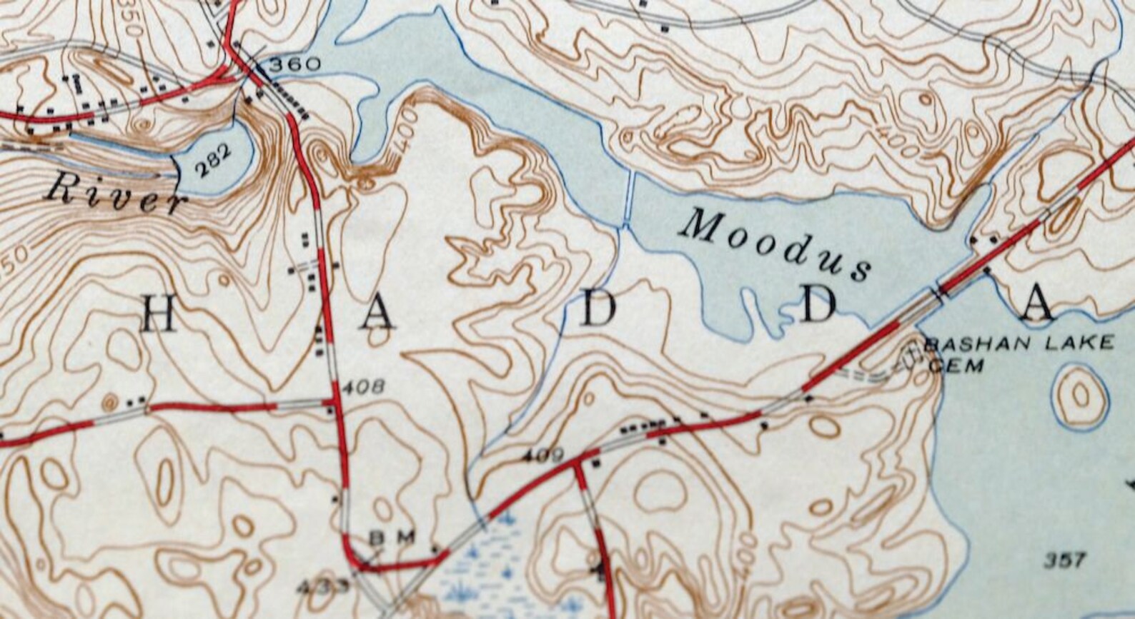 1946 Moodus Connecticut Vintage Original USGS Topographic Map Etsy