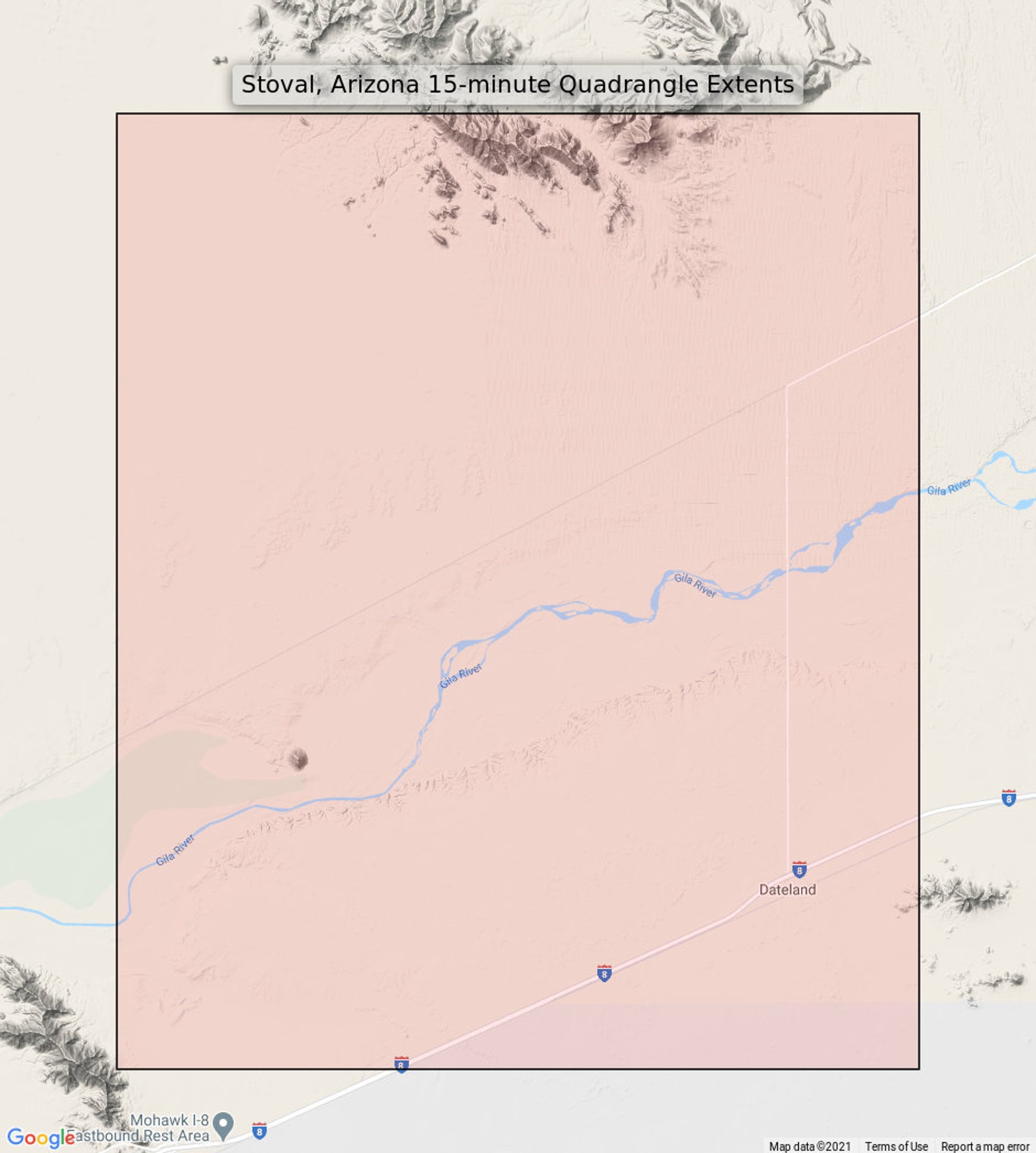 Stoval Dateland Gila River Arizona Vintage Original USGS Topo Etsy