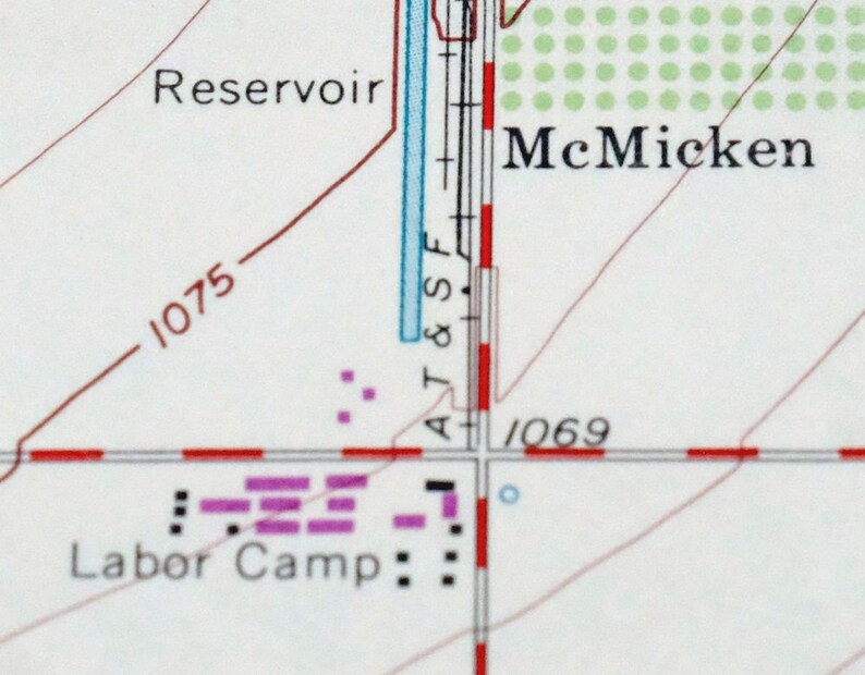 Perryville Arizona Vintage Original USGS Topographic Map 1971 Etsy