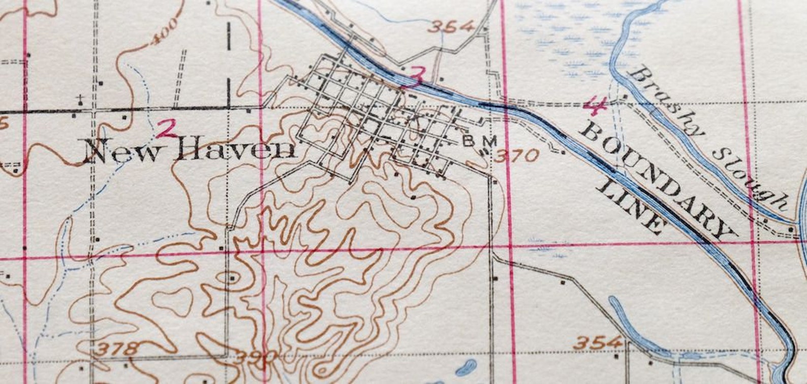 New Haven Illinois Indiana Historical Antique Original USGS Topo Map 1906 Ridgway 15minute