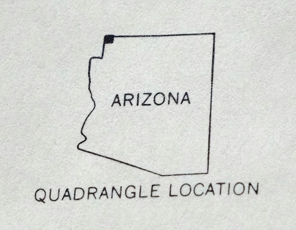 Littlefield Arizona Utah Vintage Original USGS Topo Map 1954 Etsy.de
