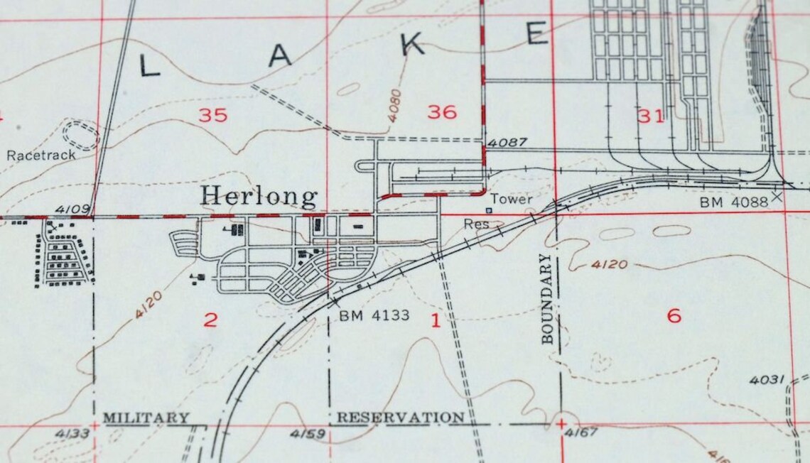 Doyle California Vintage Original USGS Topographic Map 1954 Etsy