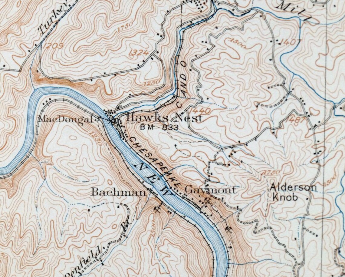 Fayetteville Glen Ferris Oak Hill West Virginia Historical Etsy