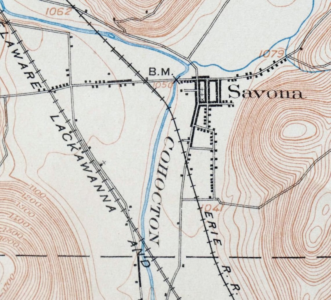 Hammondsport Savona Wayne New York Historical Rare Antique Etsy