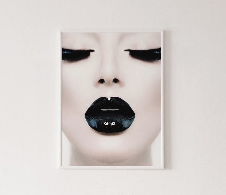 Lipstick Fashion Lady Print A4 A3 Wall Art Decor Salon Beauty Home 1424