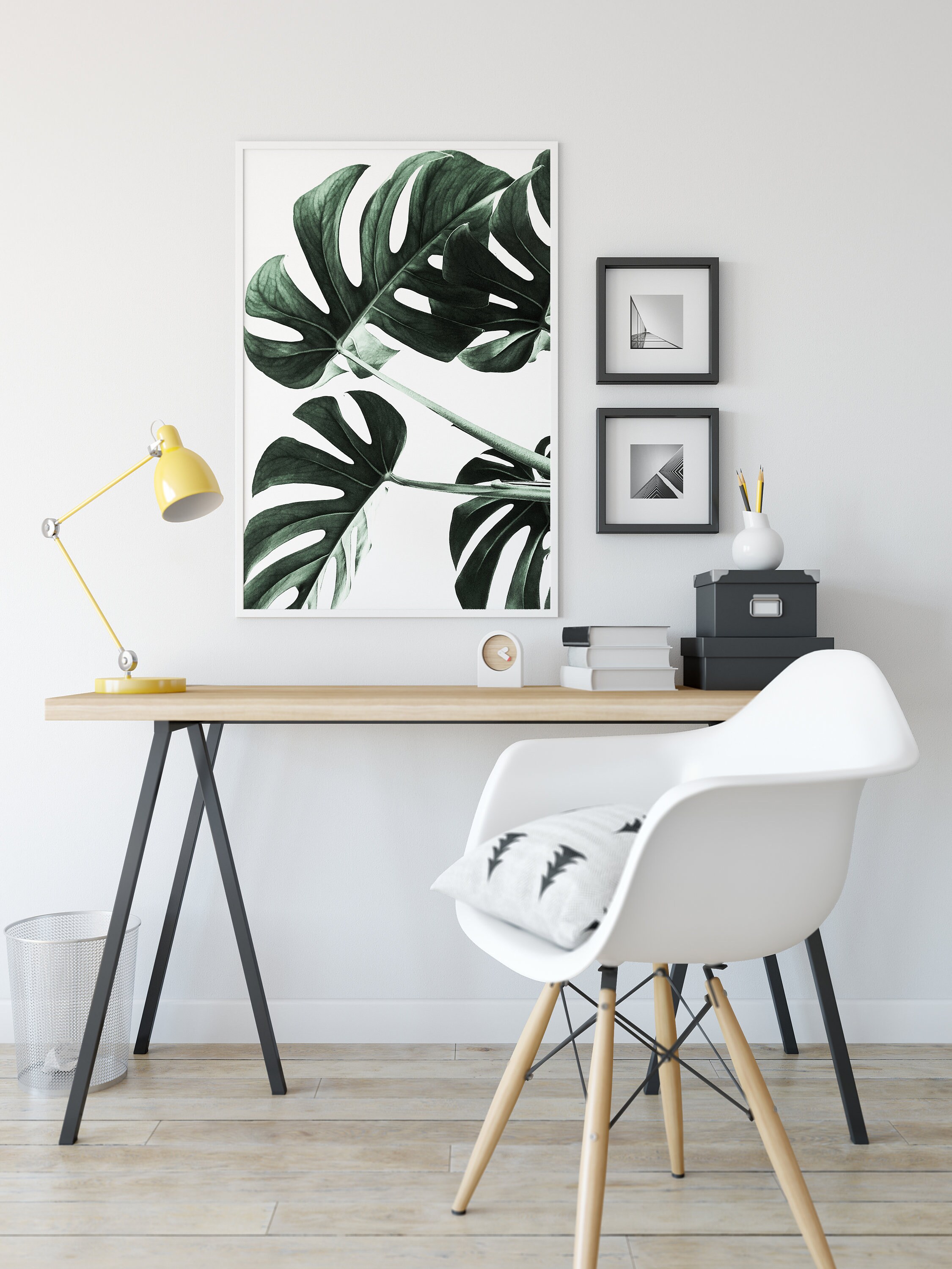 Monstera Print Monstera Wall Art Monstera Leaves Botanical | Etsy