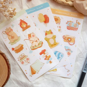 Stickersheet - Summer Pack | Bullet Journal Sticker, Planer Sticker, Scrapbook Sticker, Park Sticker, Strand Sticker, Tier Sticker