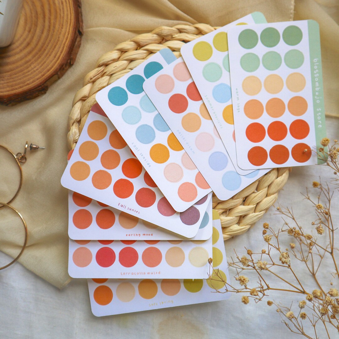 Stickersheet - Planner Dots | Bullet Journal Stickers, Planner Stickers ...