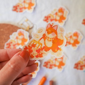 Sticker Vlok - Vos | Bujo-stickers, planner-stickers, plakboekstickers, bosstickers, herfststickers
