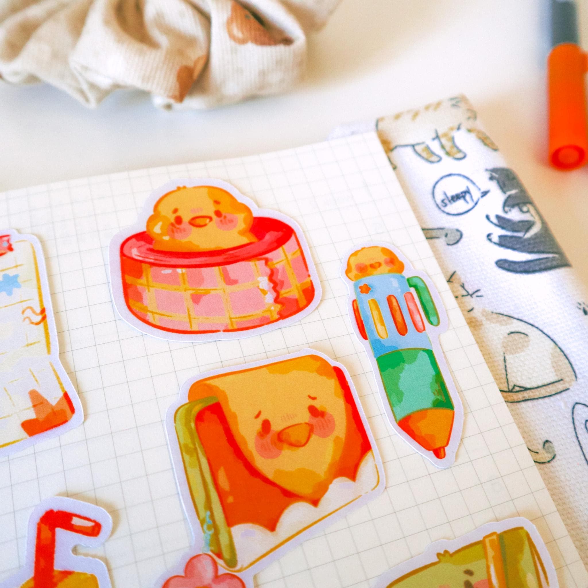 Journaling Sticker Set: Handmade Planner Stickers - Etsy