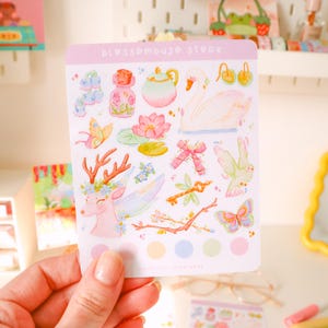 Feuille d'autocollants - Créatures fantaisistes | Stickers Bullet Journal, Stickers agenda, Stickers scrapbooking, Stickers fées, Stickers magiques