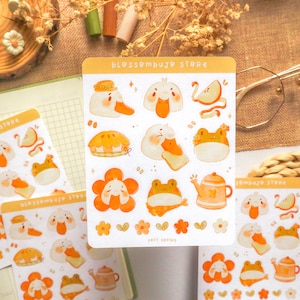 Stickerbogen - Soft Spring | Bullet Journal Aufkleber, Planer Aufkleber, Scrapbook Aufkleber, Ente Aufkleber, Tiere Aufkleber, Natur Aufkleber