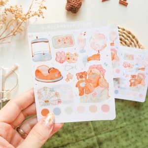 Stickervel - Park Date | Bullet Journal-stickers, plannerstickers, plakboekstickers, meisjesstickers, natuurstickers