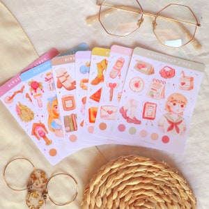 Stickersheet - Meisjes Bundel | Bullet Journal Stickers, Planner Stickers, Scrapbook Stickers, Natuur Stickers, Karakter Stickers