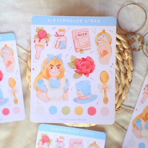 Stickersheet - Wonderland Dream / Bullet Journal Stickers, Planner Stickers, Scrapbook Stickers, Nature Stickers, Character Stickers