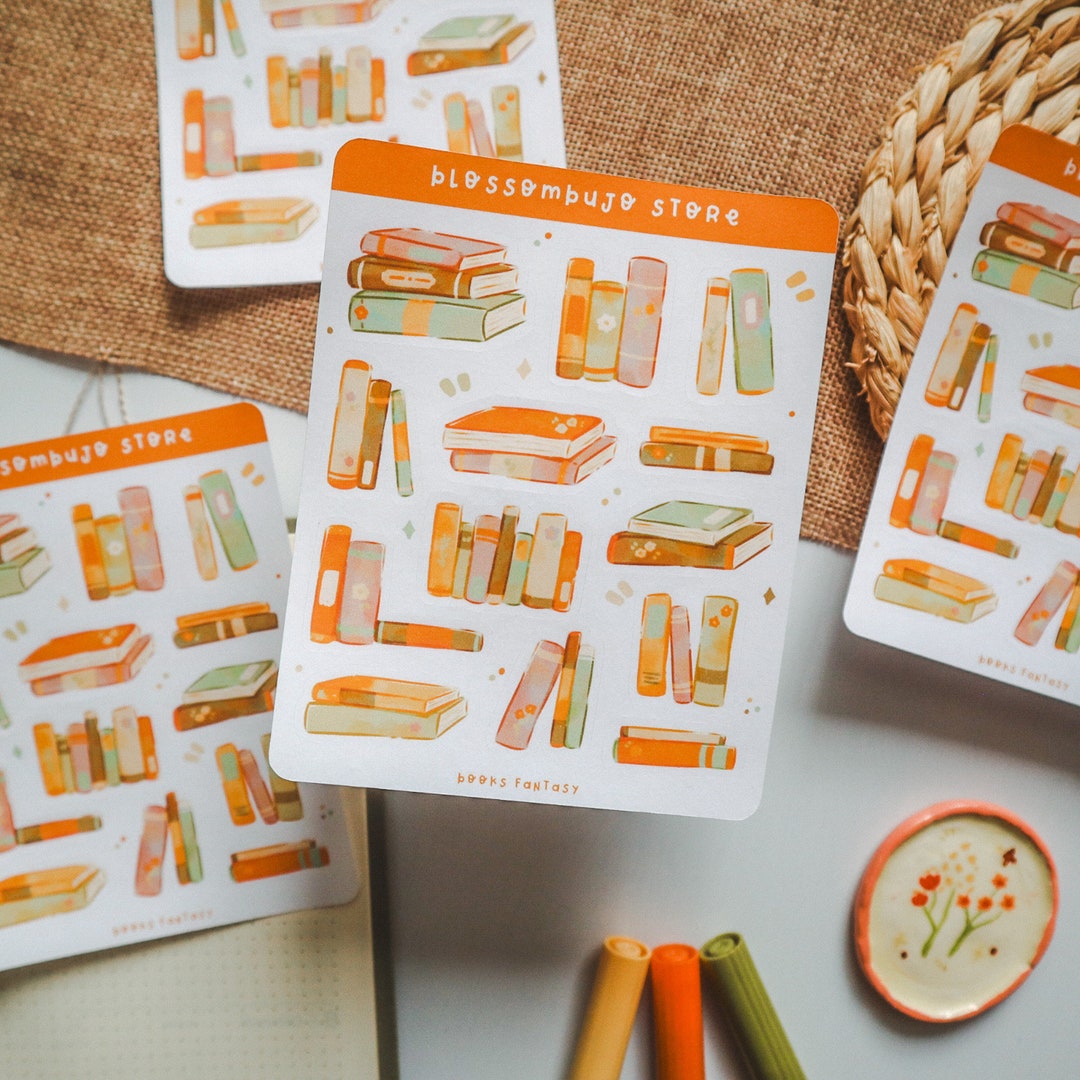 Stickersheet - Books Fantasy | Bullet Journal Stickers, Planner ...