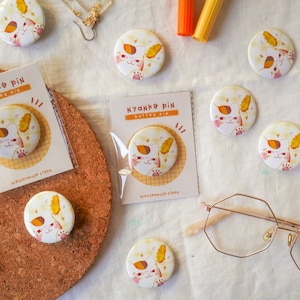 Spilla del pulsante Nyanko-sensei: spilla del gatto anime Kawaii