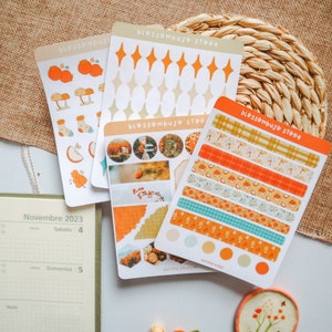 Pegatinas - Kit de otoño Pegatinas de diario de balas, pegatinas del planificador, pegatinas de álbum de recortes, pegatinas deco, pegatinas de otoño, pegatinas de Polco